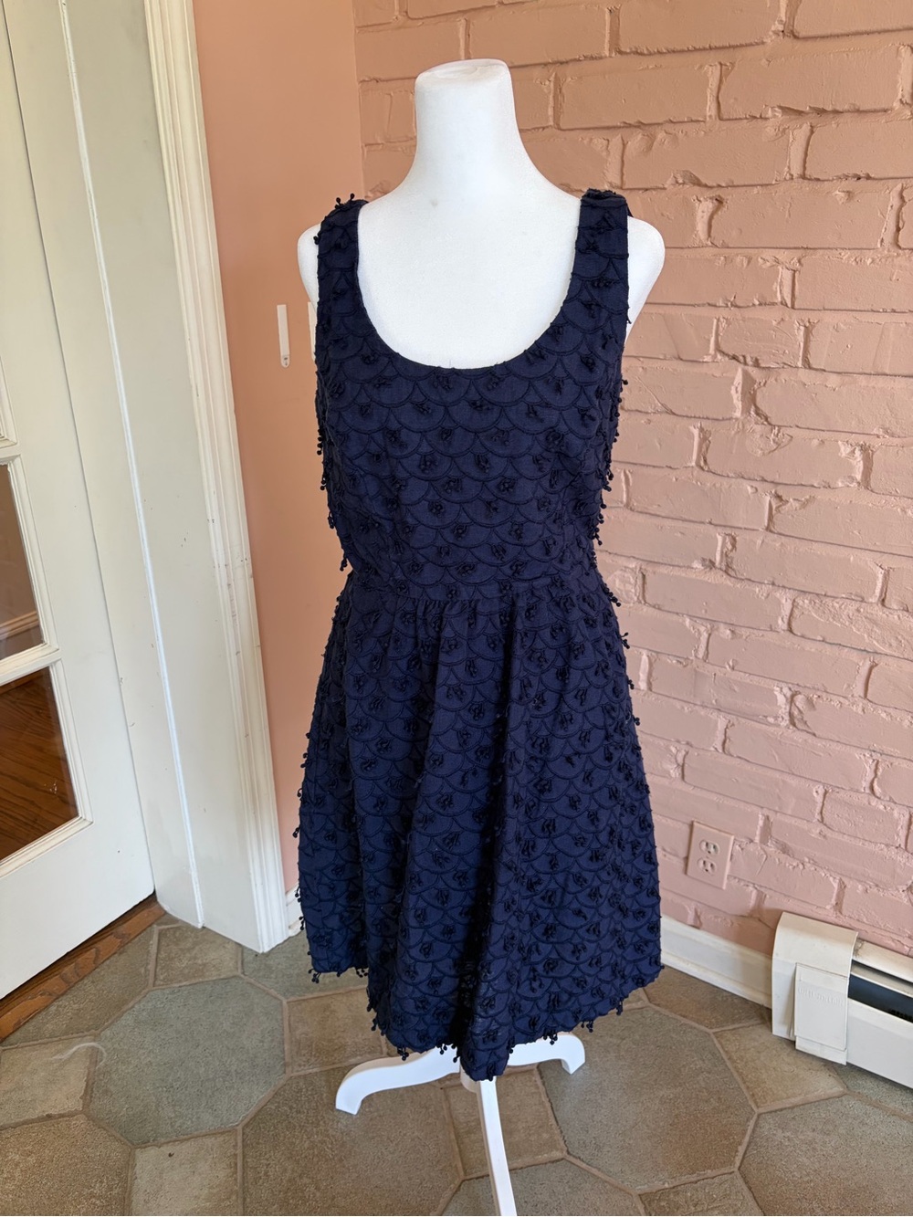 Vineyard Vines Navy Scoop-Neck Fit & Flare Dress